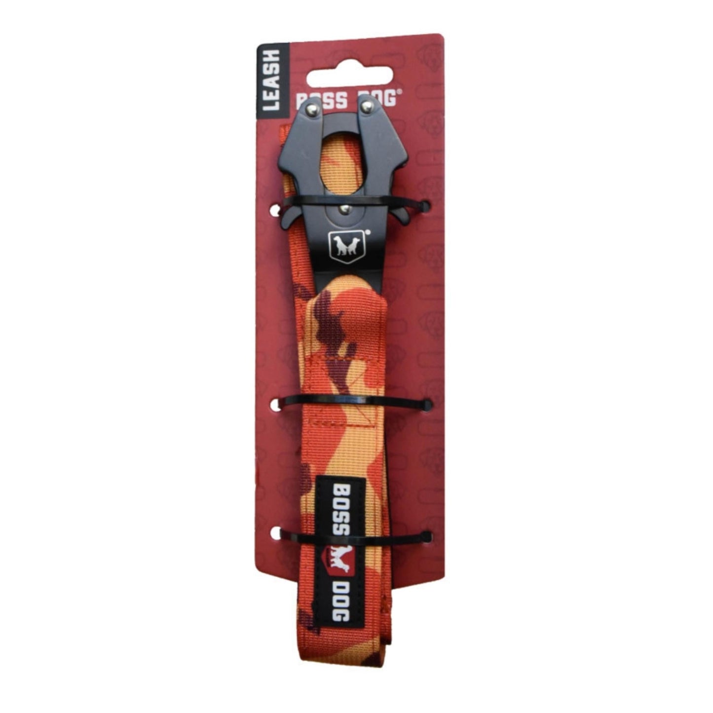 Boss Dog Tactical Dog Leash - Orange Camo, 4 ft