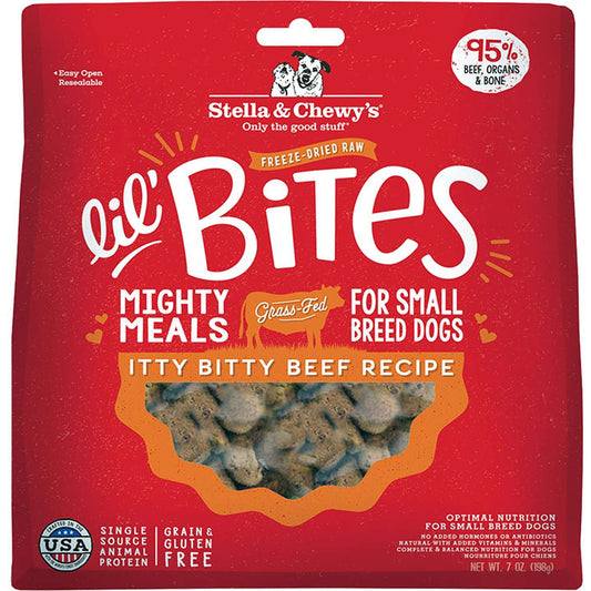 Stella & Chewy's Lil' Bites Itty Bitty Beef Dog Treats - 7oz