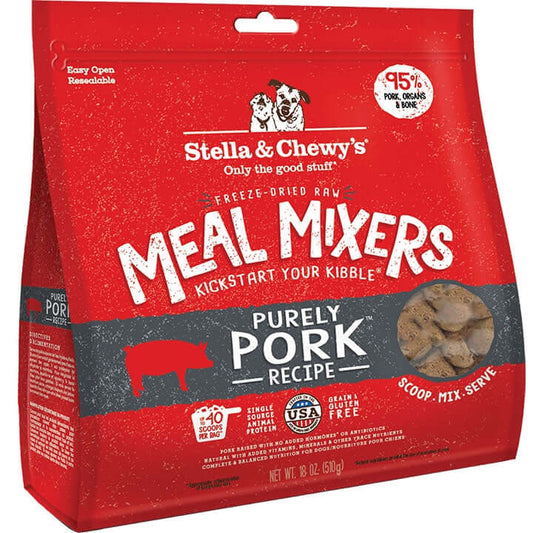 Stella & Chewy's Freeze-Dried Pork Mixer Dog Food - 18oz