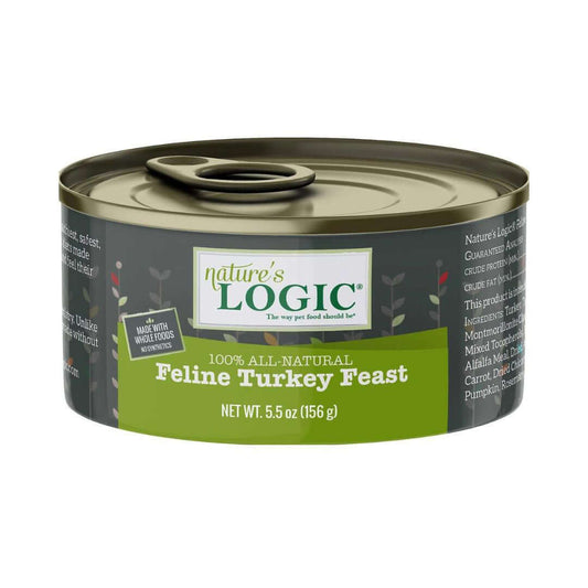 Natures Logic Cat Grain Free Turkey 5.5oz. (Case of 24)