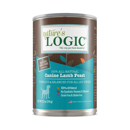Nature's Logic Dog Lamb Wet Food 13.2oz Cans - Case of 12