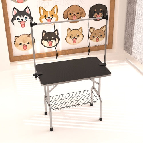 36" Professional Heavy-Duty Dog Grooming Table - Adjustable Height, Portable Design