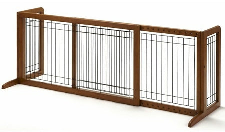 Large Bay Isle Freestanding Pet Gate - No Installation Required