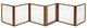 6 Panel Convertible Elite Pet Gate - Black