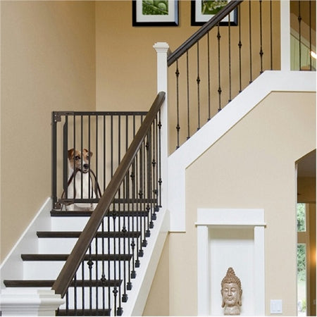 Expandable Walk Thru Pet Gate - Adjustable Width with Door