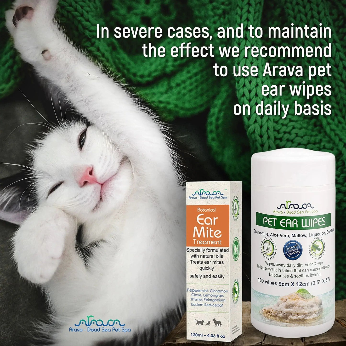 Ear Mite Relief for Dogs & Cats - Natural Treatment Solution