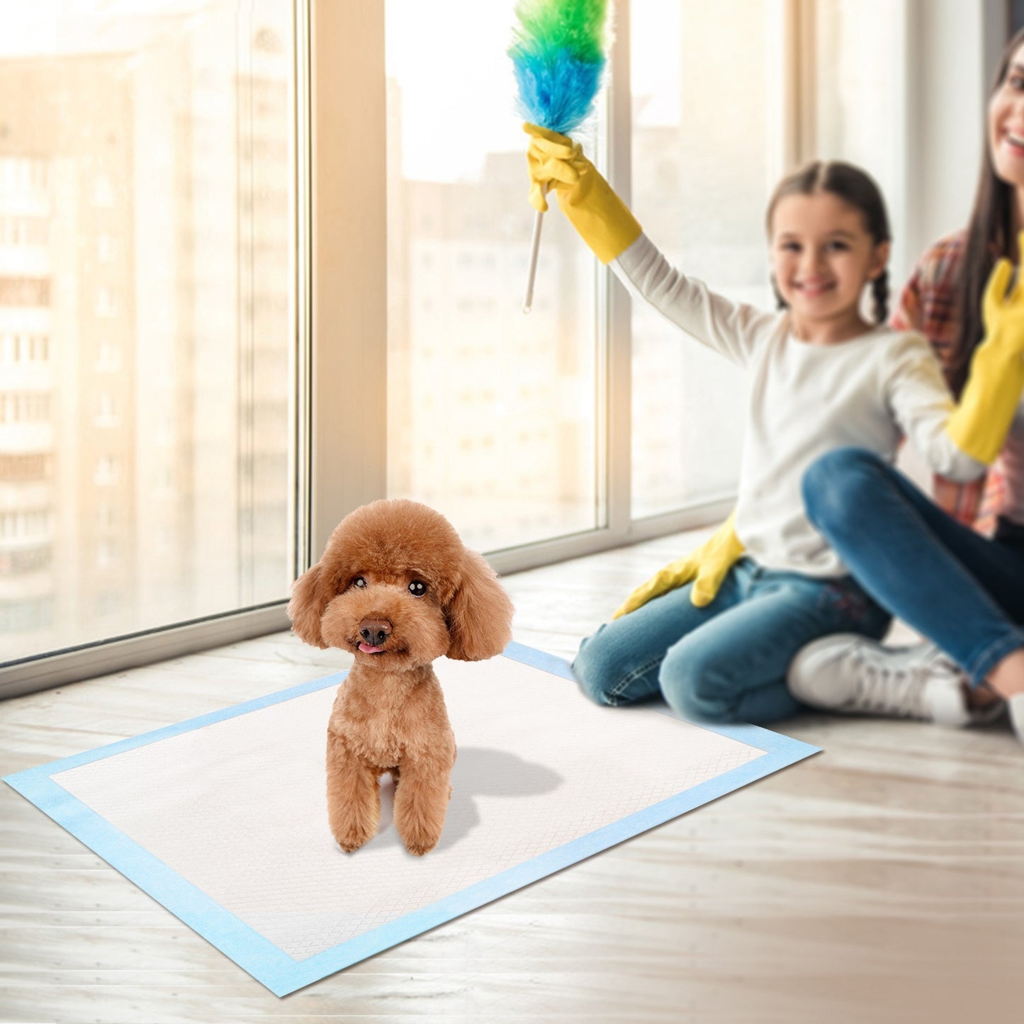 Premium Dog Training Pads - 50 Pack Puppy Pee Pads 24x18 Inch Super Absorbent