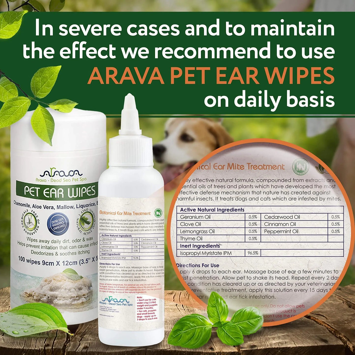 Ear Mite Relief for Dogs & Cats - Natural Treatment Solution