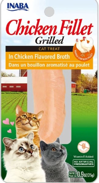 Inaba Chicken Fillet Grilled with Flavored Broth Chicken .9oz. (Case of 6)