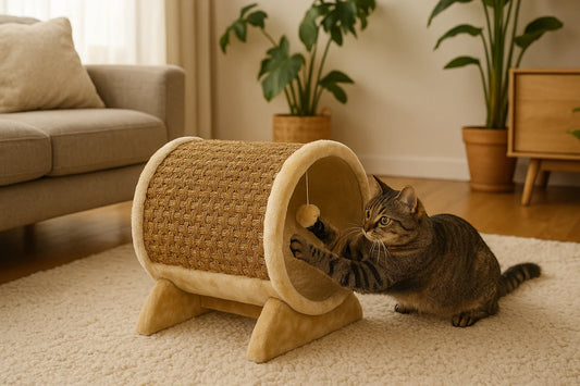 Kitty Power Paws Plush Cozy Tunnel - Fun & Comfort for Cats