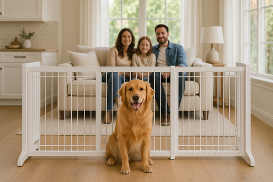 Large Cool Breeze Freestanding Pet Gate