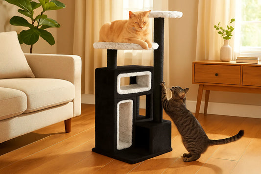 Kitty Power Paws Multi-Level Cat Tree - Premium Scratching & Play Tower