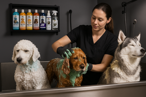 Professional grooming salon setup